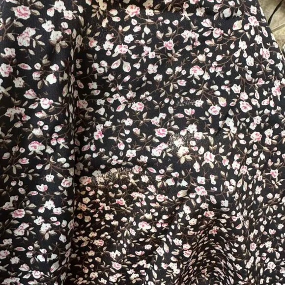 boho Floral Print Cut Out Waist Halter midi Dress - Picture 9 of 9